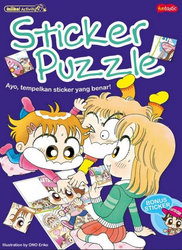 Cover Buku Miiko Activity - Sticker Puzzle