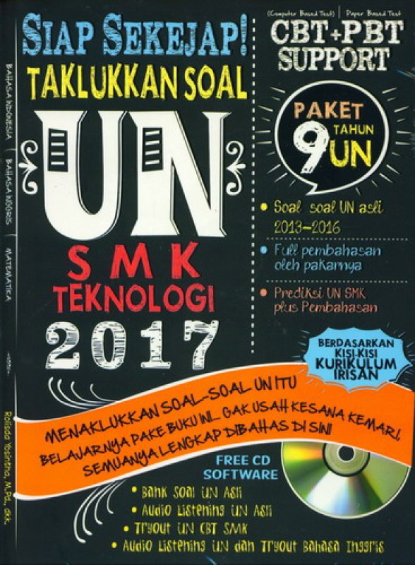 Cover Buku Siap Sekejap! Taklukkan Soal UN SMK Teknologi 2017