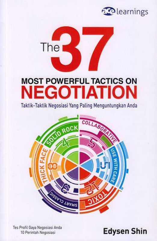 Cover Buku The 37 Most Powerful Tactics On Negotiation
