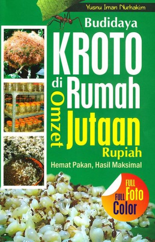 Cover Buku Budidaya Kroto Di Rumah Omzet Jutaan Rupiah