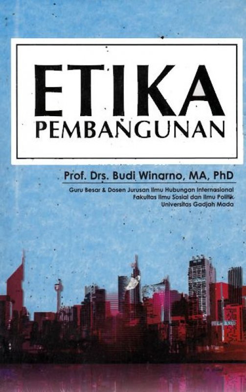 Cover Buku Etika Pembangunan