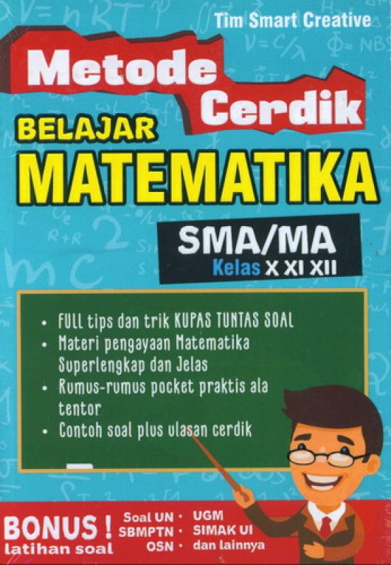 Cover Buku Metode Cerdik Belajar Matematika SMA/MA Kelas X XI XIII