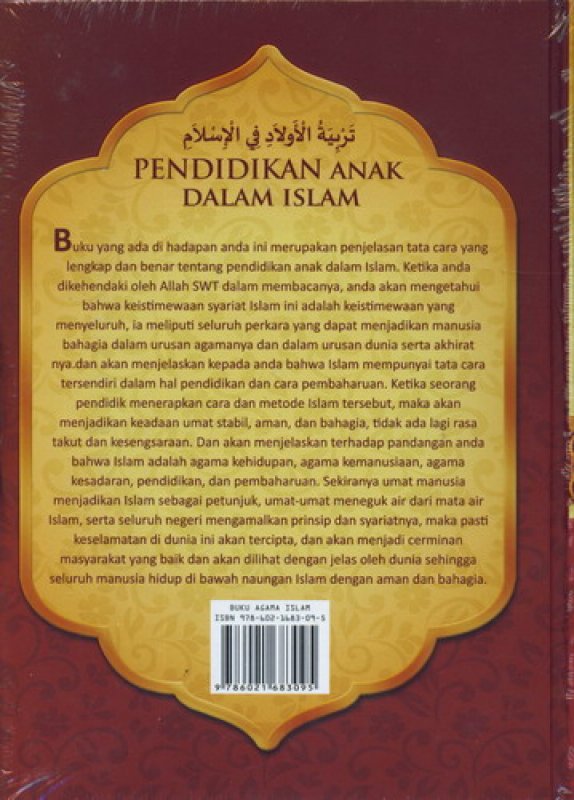 Cover Belakang Buku Pendidikan Anak Dalam Islam [HC]