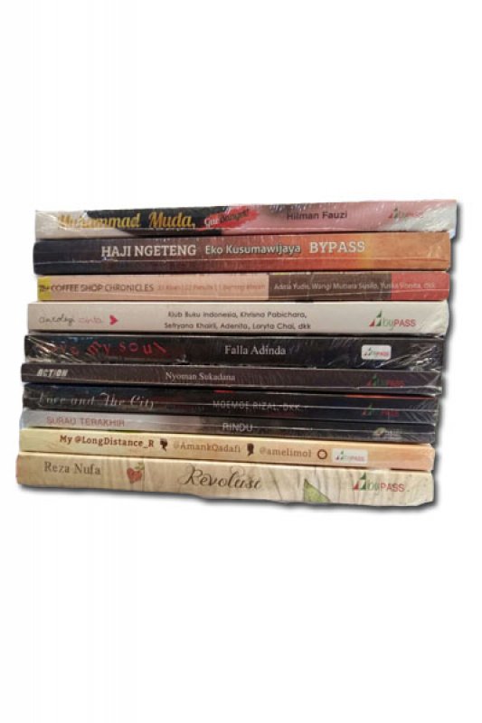 Cover Belakang Buku Paket 10 Buku Novel Murah