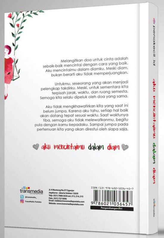 Cover Belakang Buku Aku Mencintaimu Dalam Diam