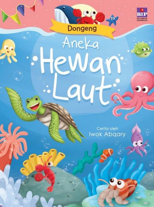 Cover Buku Dongeng Aneka Hewan Laut