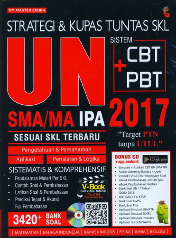 Cover Buku STRATEGI & KUPAS TUNTAS SKL UN SMA/MA IPA 2017