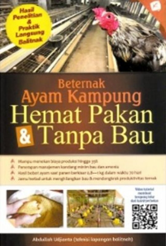Cover Buku Beternak Ayam Kampung Hemat Pakan & Tanpa Bau