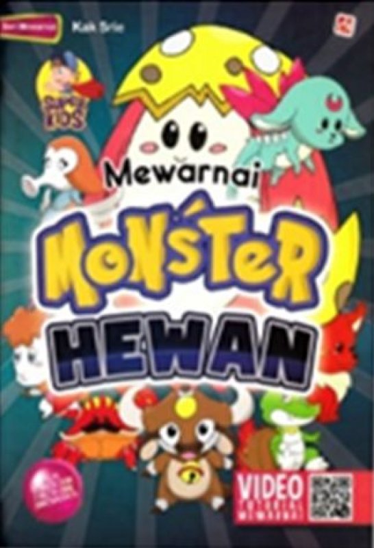 Cover Buku Super Kids Mewarnai Monster Hewan