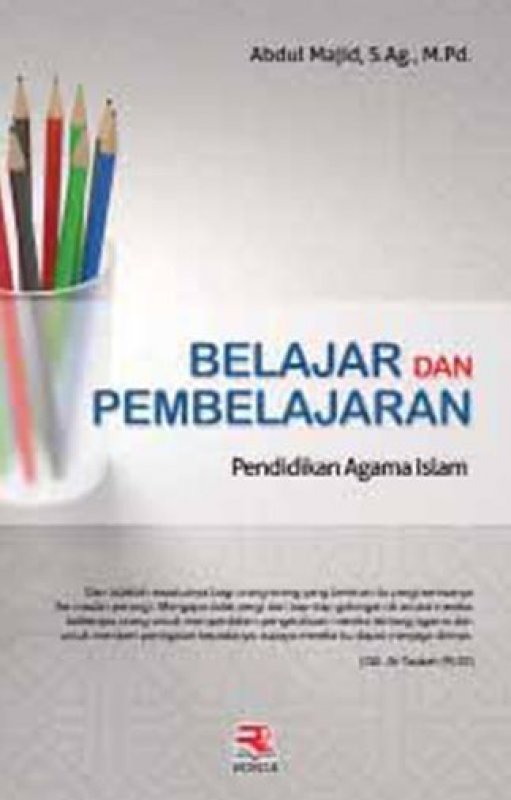 Cover Buku Belajar dan Pembelajaran Pendidikan Agama Islam