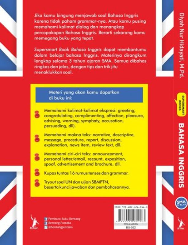 Cover Belakang Buku Supersmart Books Bahasa Inggris Sma Kelas X. Xi. Xii