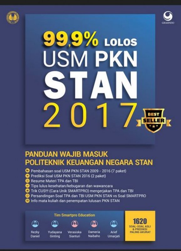Cover Buku 99.9% Lolos Usm Pkn Stan 2017