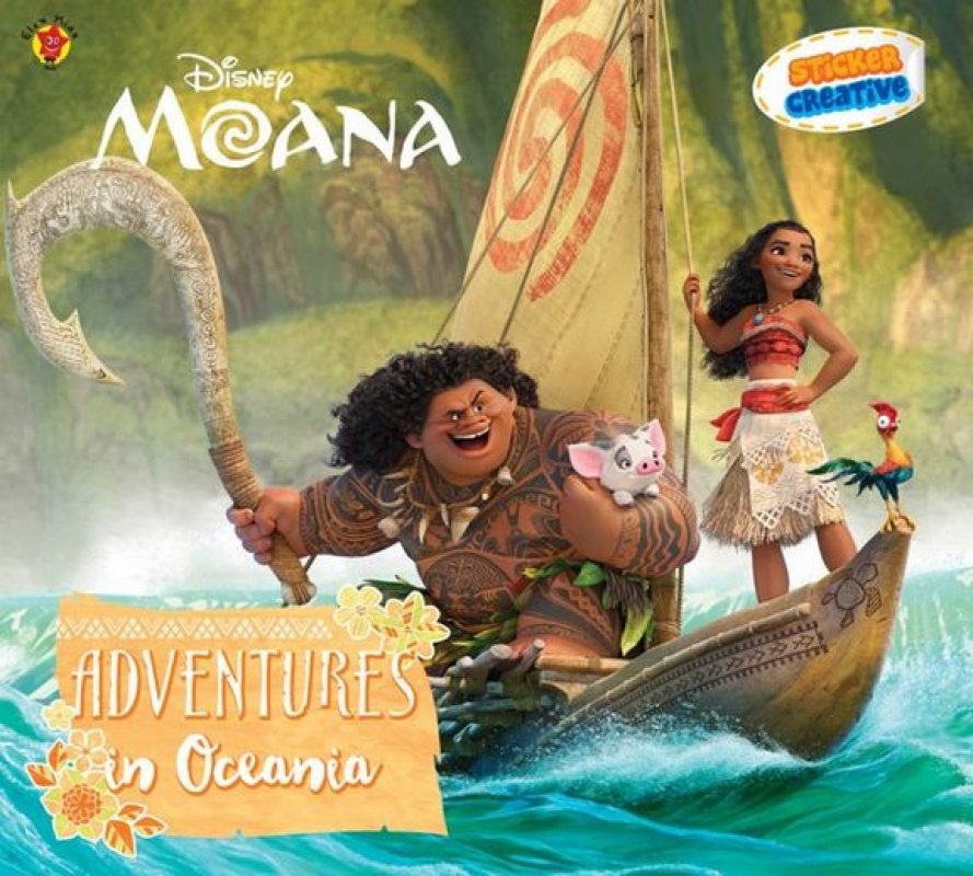 Cover Buku Sticker Creative Moana - Adventures In Oceania