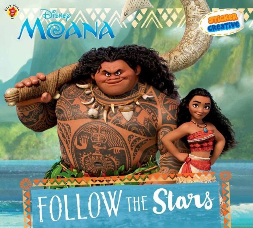 Cover Buku Sticker Creative Moana - Follow The Stars