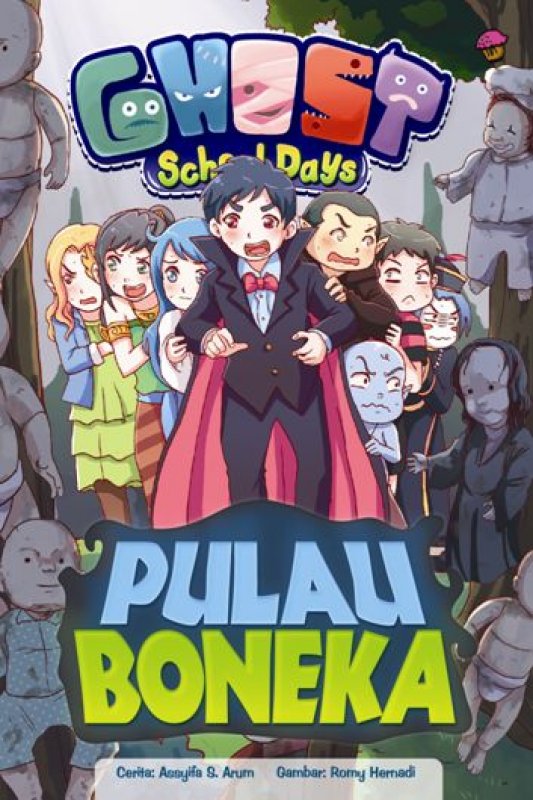 Cover Buku Komik Ghost School Days: Pulau Boneka