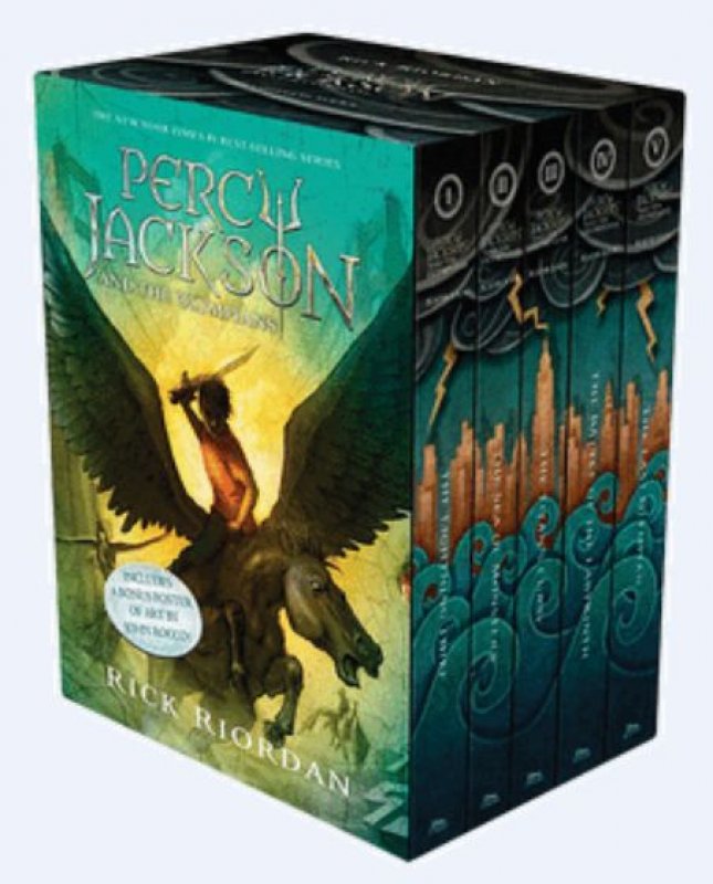 Cover Buku Paket Boxset Percy Jackson [Bonus Tshirt Percy Jackson]