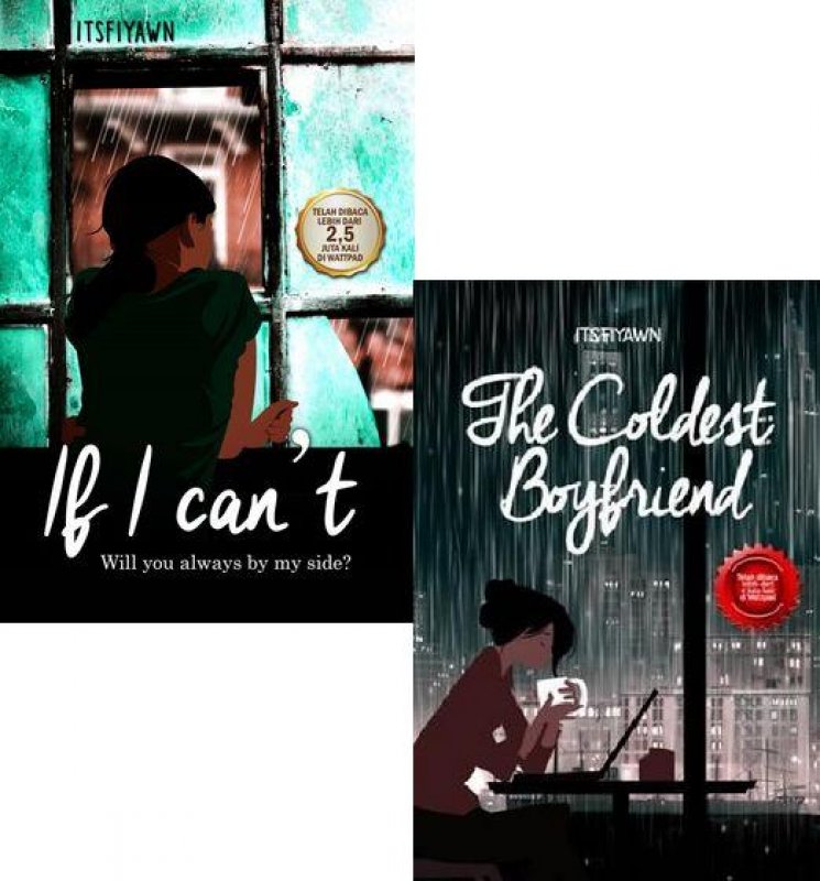 Cover Buku Paket [The Coldest Boyfriend + If I Cant]
