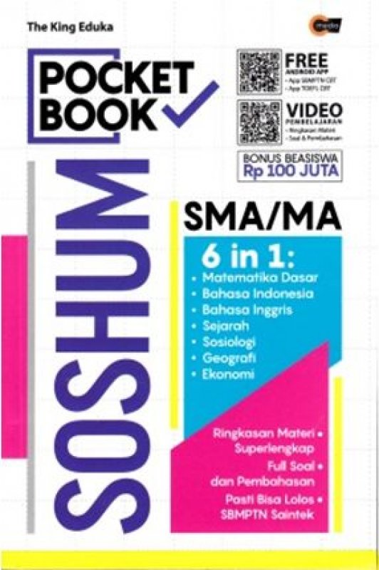 Cover Buku POCKET BOOK : SOSHUM SMA/MA 6 IN 1