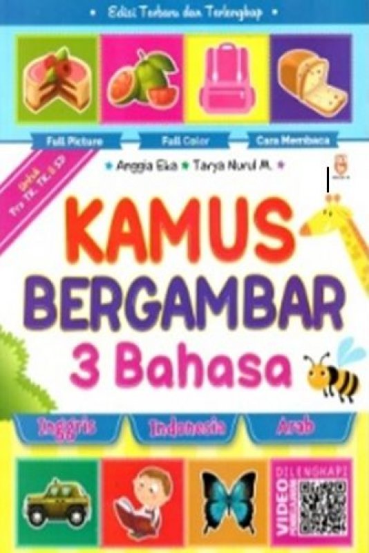 Cover Buku KAMUS BERGAMBAR 3 BAHASA : INGGRIS, INDONESIA, ARAB
