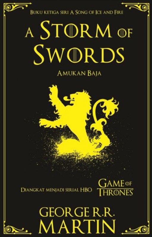 Cover Buku A Storm Of Swords - Amukan Baja [Free Stiker klan] Pre-Order