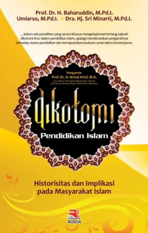 Cover Buku Dikotomi Pendidikan Islam