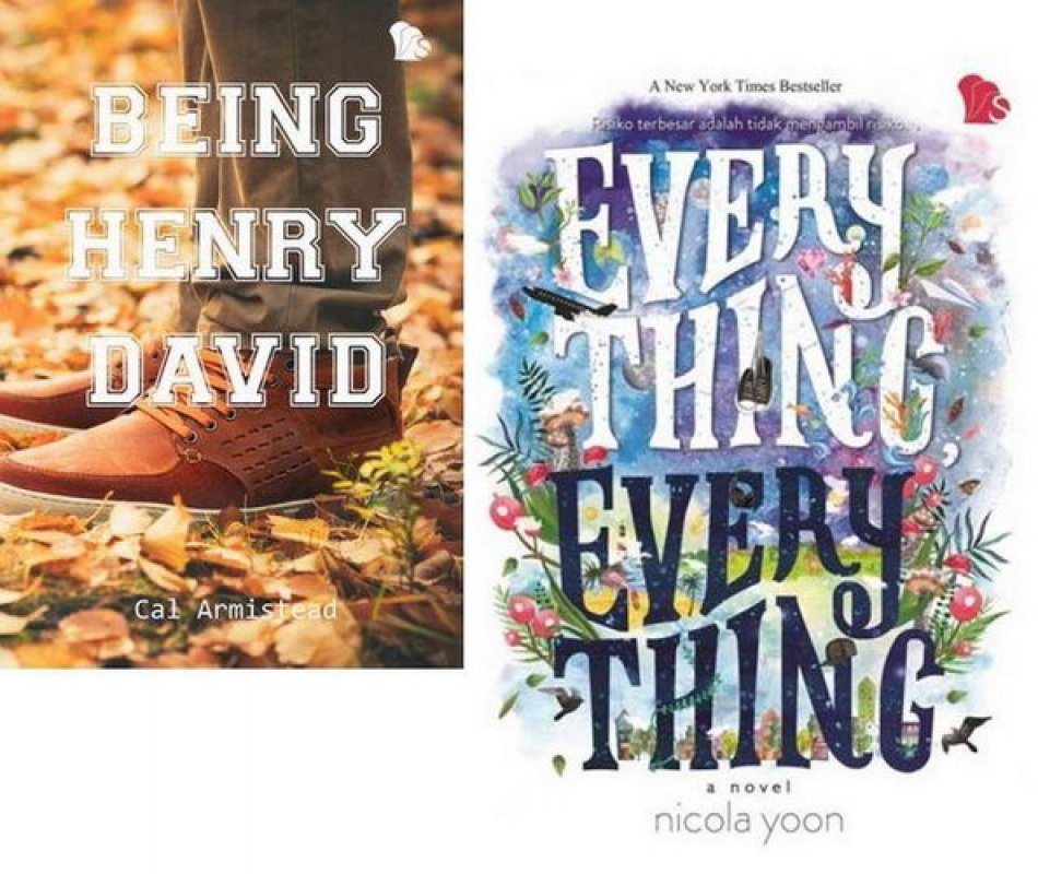 Cover Buku Paket B [Everything, Everything + Being Henry David]