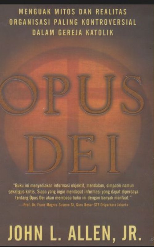 Cover Buku OPUS DEI: Sepak Terjang Kelompok Misterius (Cover Baru)