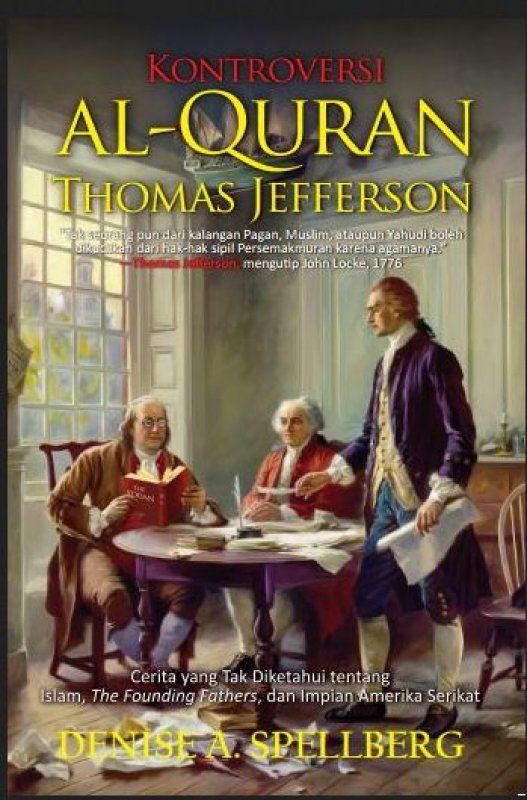 Cover Buku Kontroversi Al-Quran Thomas Jefferson