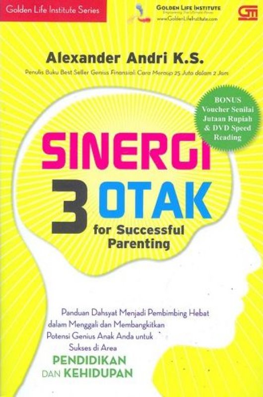 Cover Buku Sinergi 3 Otak (Bonus DVD)