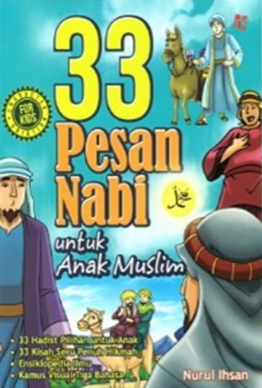 Cover Buku 33 Pesan Nabi Untuk Anak Muslim