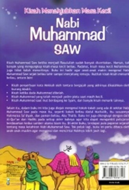 Cover Belakang Buku Kisah Menakjubkan Masa Kecil Nabi Muhammad Saw