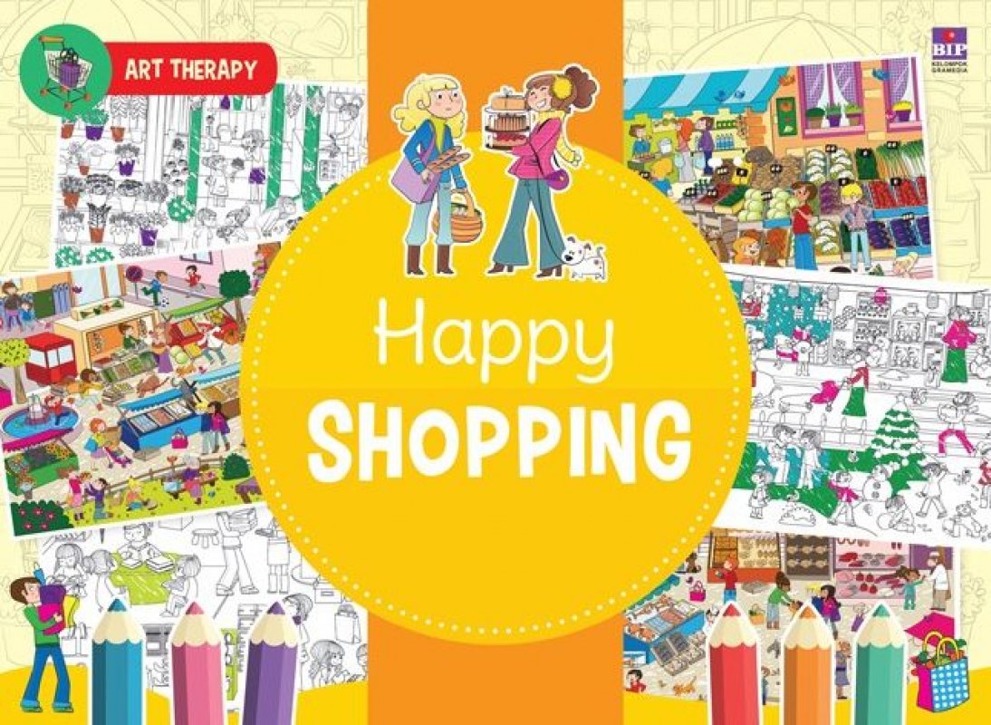 Cover Buku Art Therapy : Happy Shopping