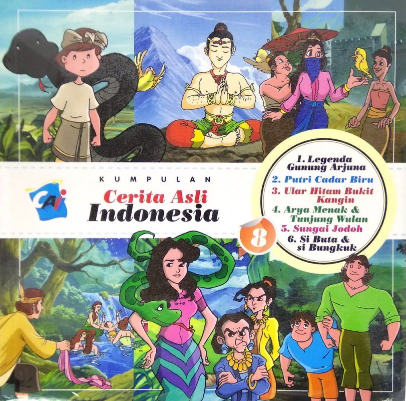 Cover Belakang Buku Kumpulan Cerita Asli Indonesia Vol. 8
