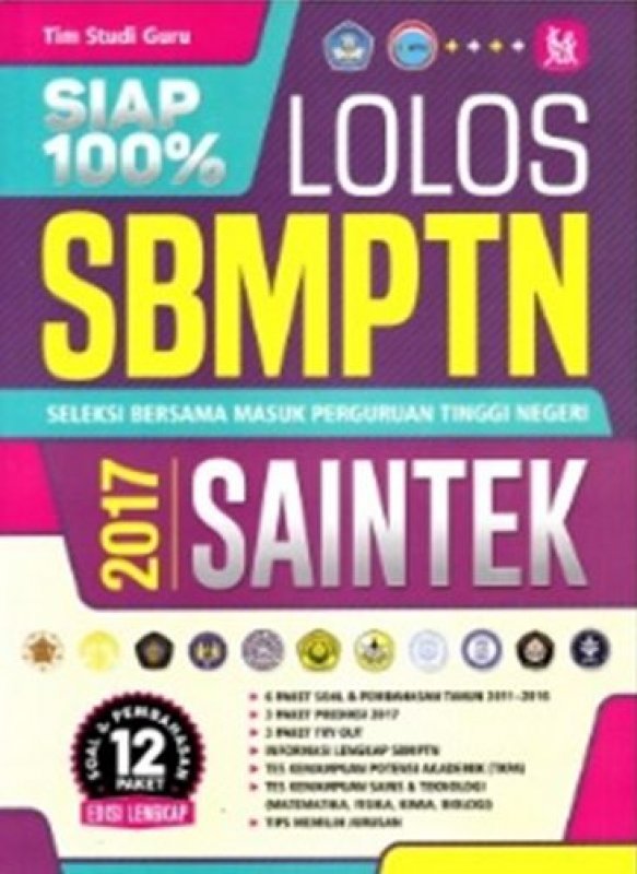 Cover Buku SIAP 100% LOLOS SBMPTN SAINTEK 2017