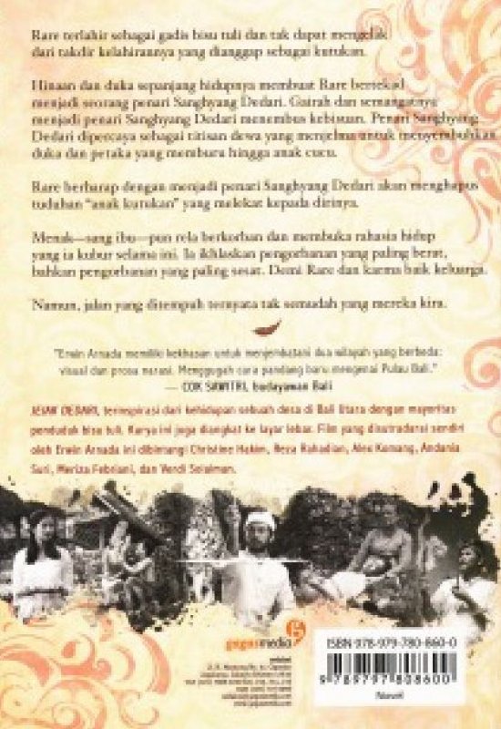 Cover Belakang Buku Jejak Dedari (Promo Best Book)