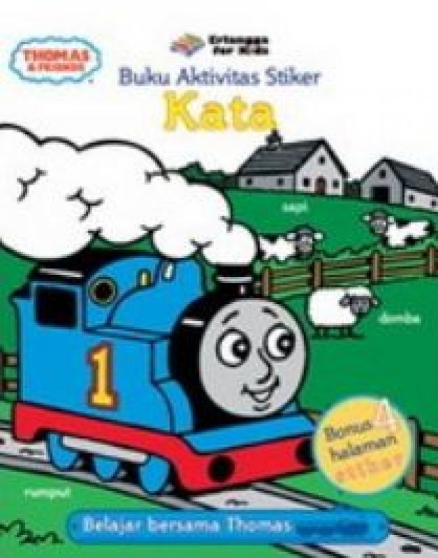 Cover Buku STIKER AKTIVITAS THOMAS: KATA 