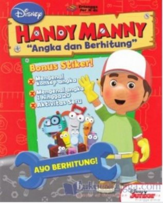 Cover Buku HANDY MANNY: BELAJAR ANGKA & BERHITUNG 