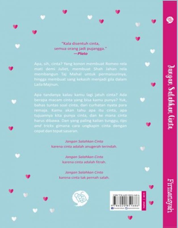 Cover Belakang Buku Jangan Salahkan Cinta