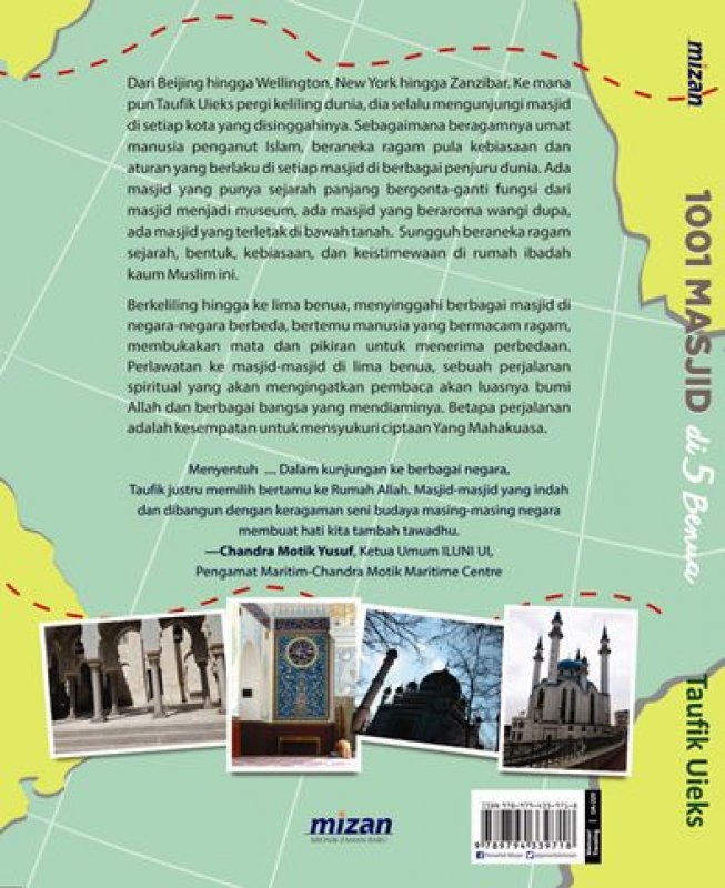 Cover Belakang Buku 1001 Masjid Di 5 Benua