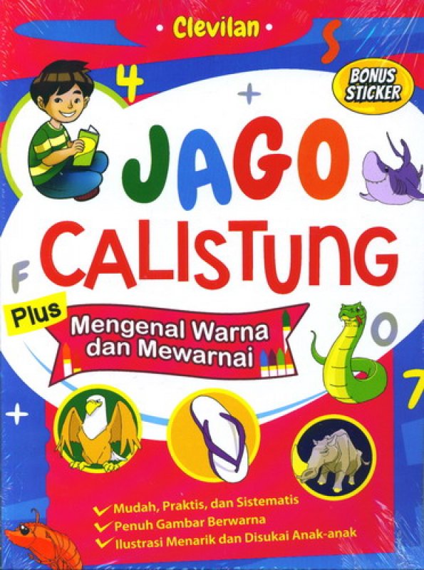 Cover Buku Jago Calistung Plus Mengenal Warna dan Mewarnai