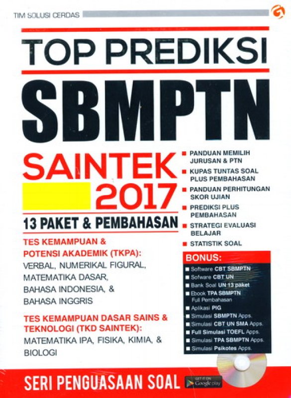 Cover Buku TOP PREDIKSI SBMPTN SAINTEK 2017