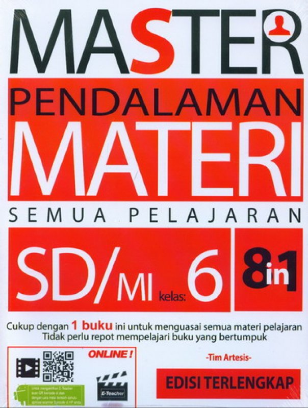 Cover Buku 8 in 1 Master Pendalaman Materi Semua Pelajaran SD/MI kelas 6