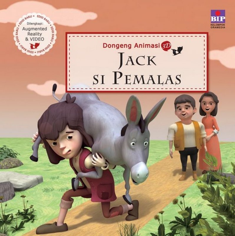 Cover Buku Seri Dongeng Animasi 3D : Jack Si Pemalas