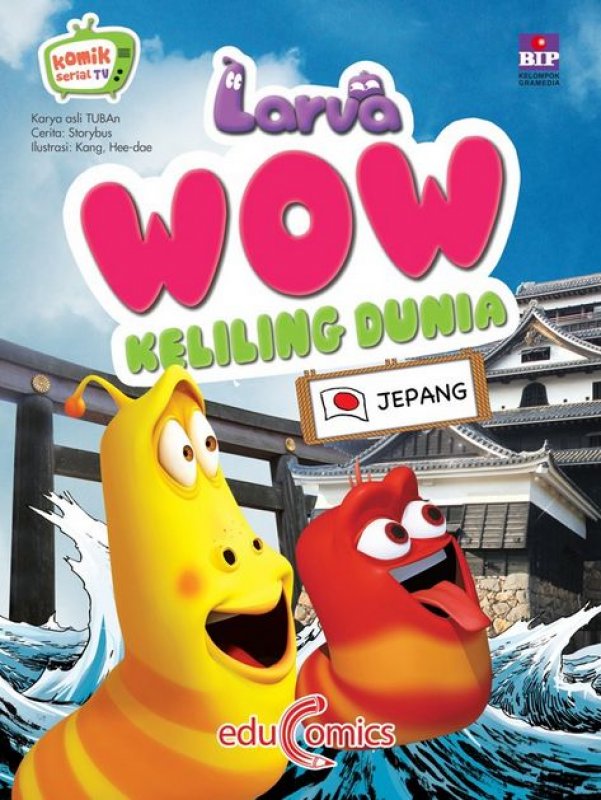 Cover Buku Larva Wow Keliling Dunia : Jepang