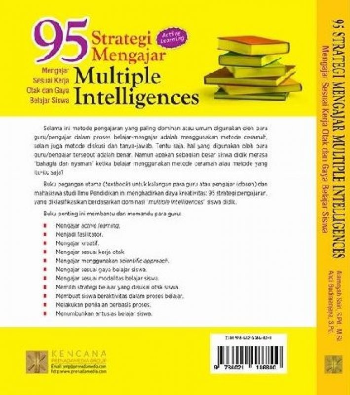 Cover Belakang Buku 95 Strategi Mengajar Multiple Intelegences