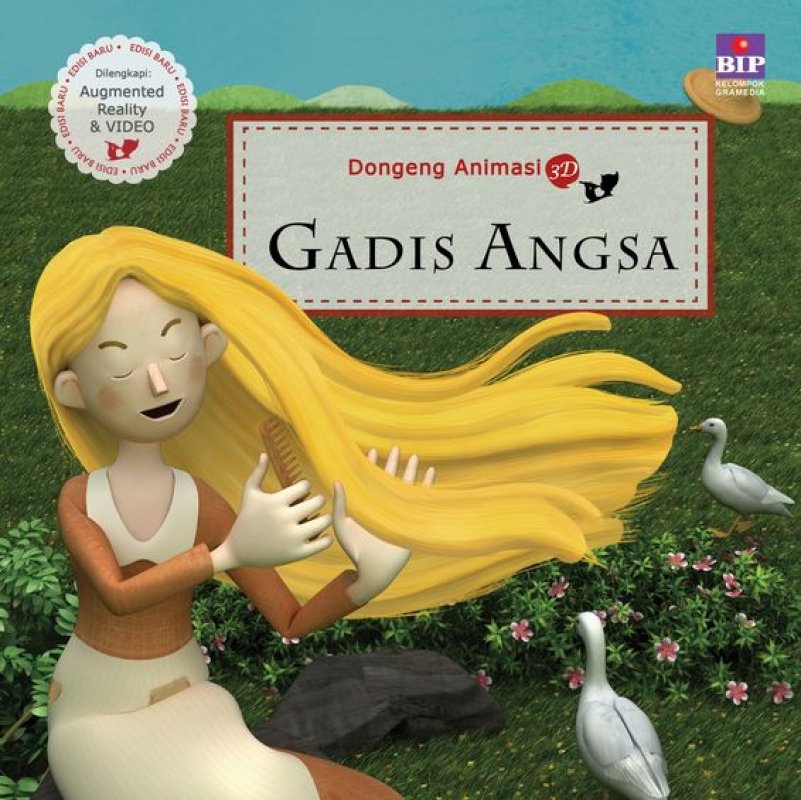 Cover Buku Seri Dongeng Animasi 3D : Gadis Angsa