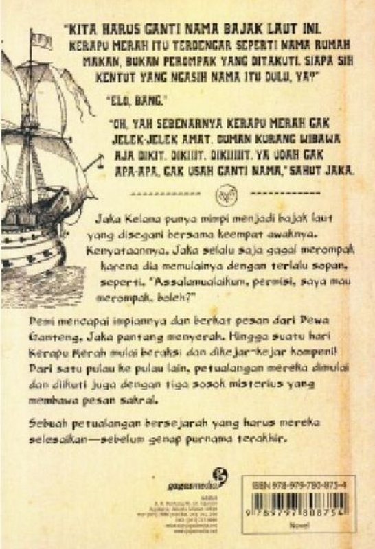Cover Belakang Buku Bajak Laut & Purnama Terakhir (Promo Best Book)
