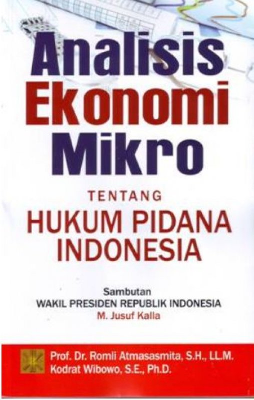Cover Buku Analisis Ekonomi Mikro tentang Hukum Pidana Indonesia