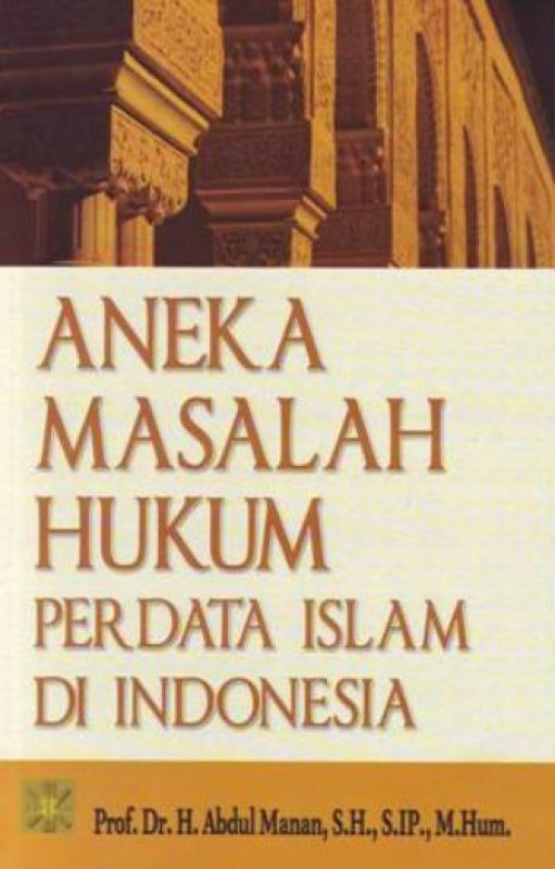 Cover Buku Aneka Masalah Hukum Perdata Islam di Indonesia