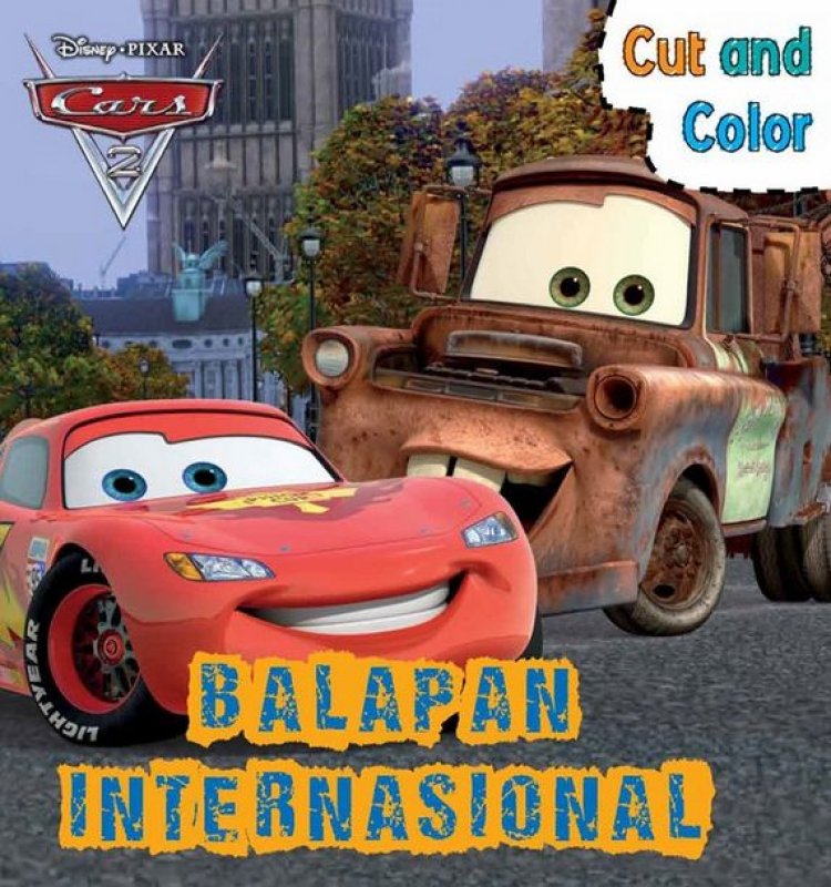 Cover Buku Cut And Color Cars - Balapan Internasional